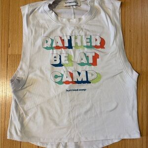 burn boot camp crop tank xs / small
